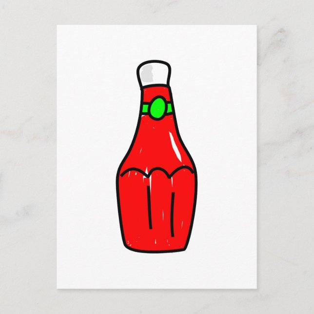Carte Postale Ketchup tomate (Devant)