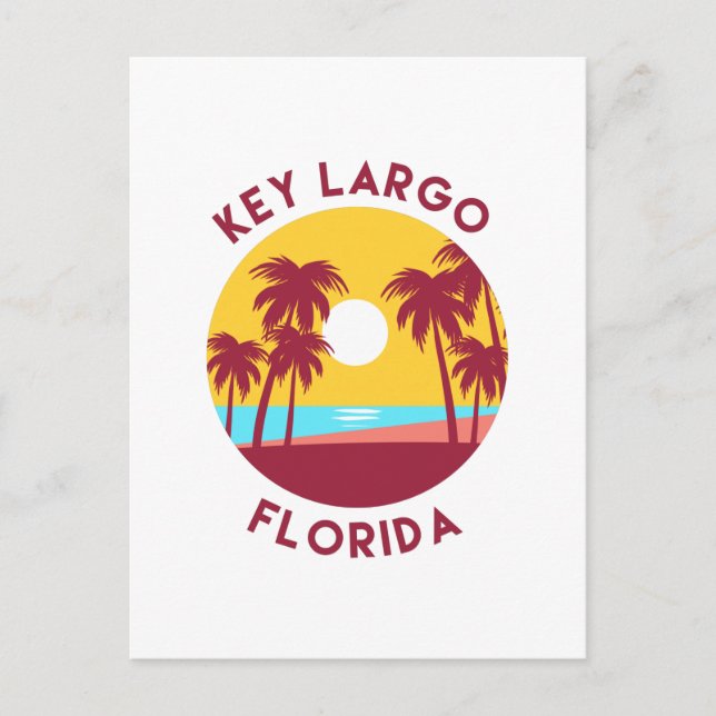 Carte Postale Key Largo, Florida Beach Paysage (Devant)