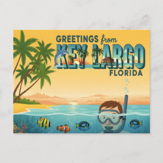Carte Postale Key Largo Florida – Tropical Vacation