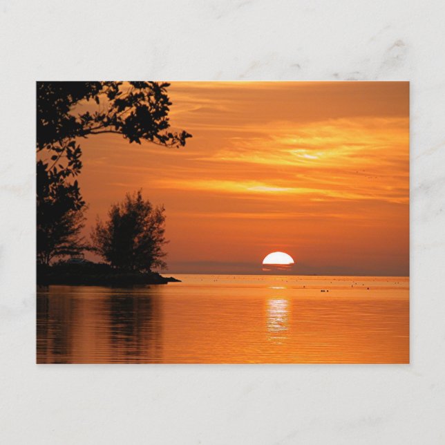 Carte Postale Key West, coucher de soleil de Floride, belle phot (Devant)