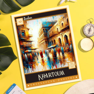 Carte Postale Khartoum, Soudan   Peinture Vintage