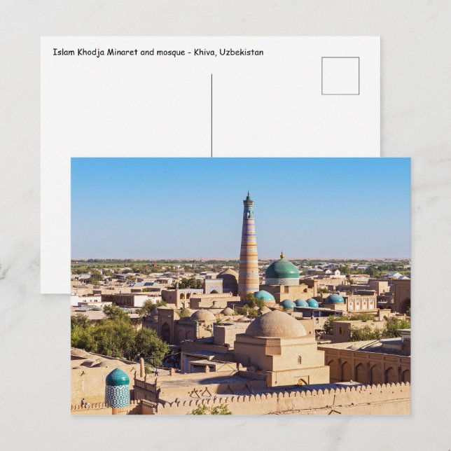 Carte Postale Khiva célèbre - Ouzbékistan (Devant / Derrière)