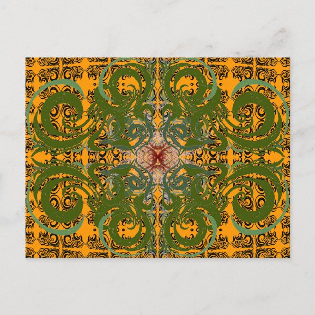 Carte Postale Khokhloma Exotique (Devant)