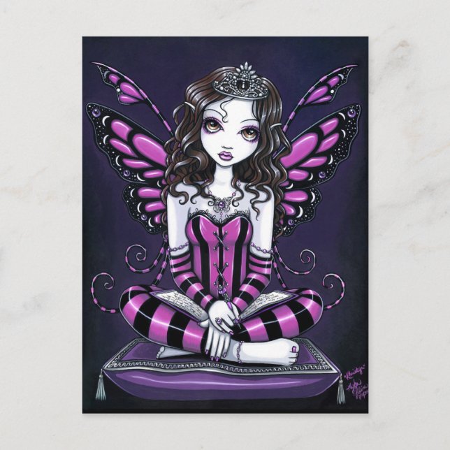 Carte postale "Khristyn" Rose Princess Fairy Art (Devant)