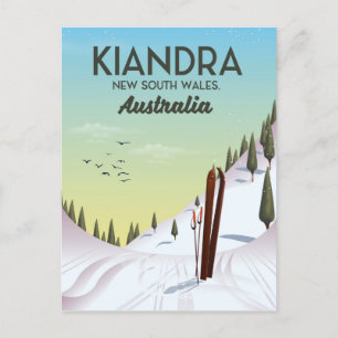 Carte Postale Kiandra Nouvelle-Galles du Sud Australie Ski
