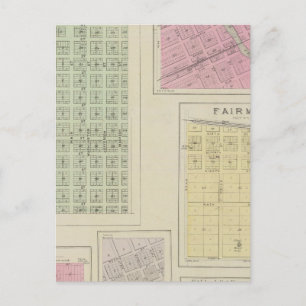 Carte Postale Kickapoo, Linwood, Fairmount et Lenape, Kansas
