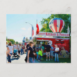 Carte Postale Kielbasy et Pierogies faits maison