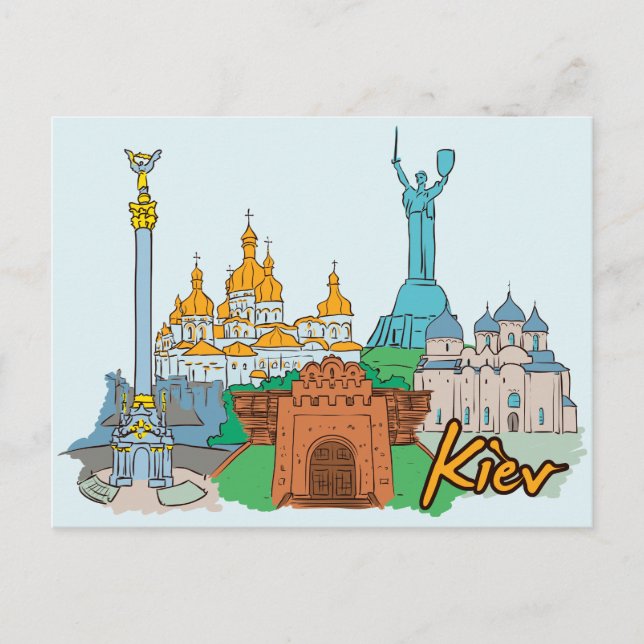 Carte Postale Kiev, Ukraine Célèbre Ville (Devant)