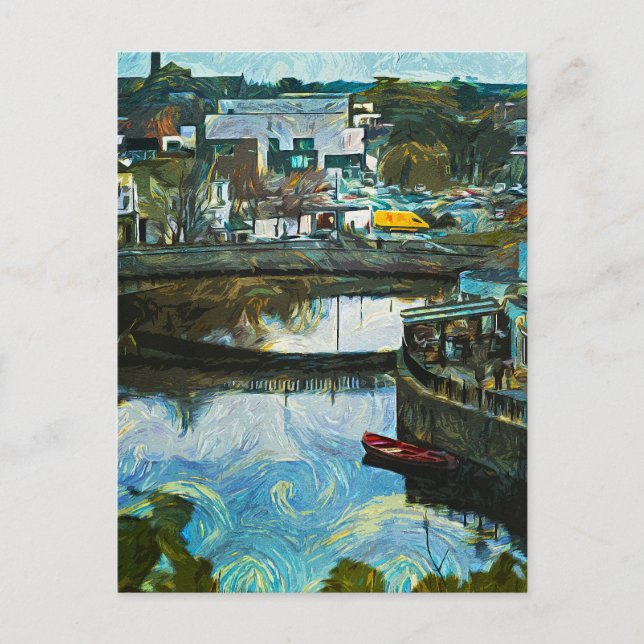 Carte Postale Kilkenny, Irlande Surplombant la rivière Nore (Devant)