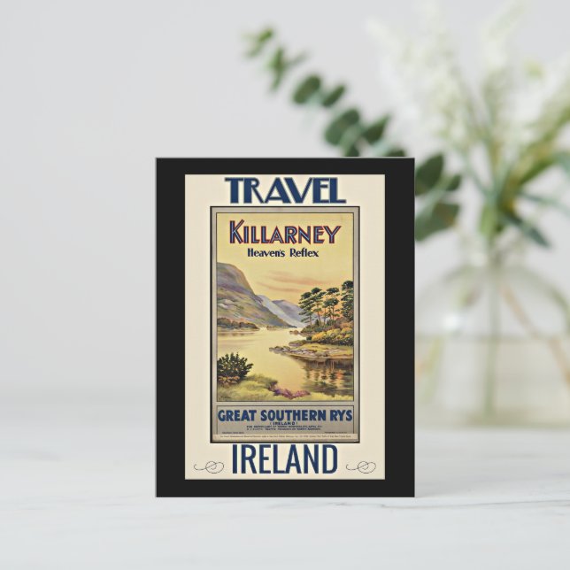 Carte Postale Killarney, le réflexe du ciel, (Debout devant)