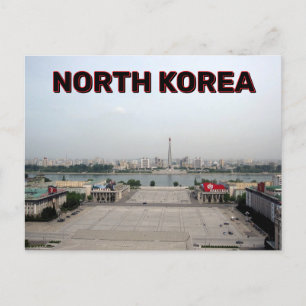 Carte Postale Kim Il-Sung Corée du Nord Carré