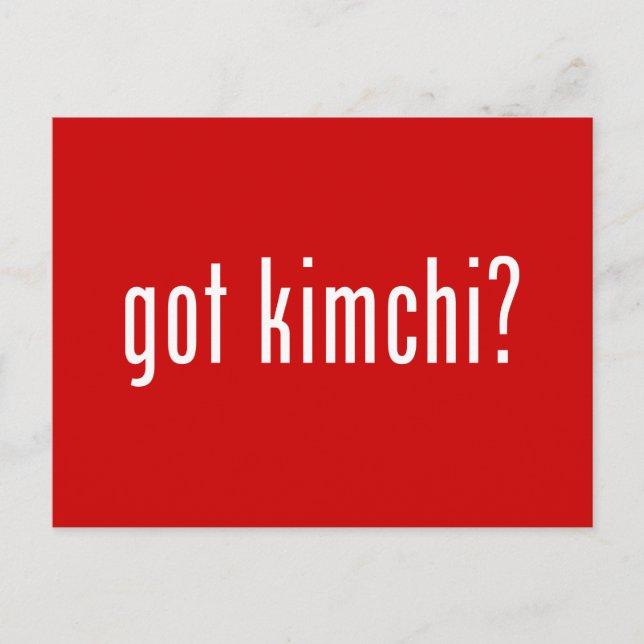 Carte Postale Kimchi ? (Devant)