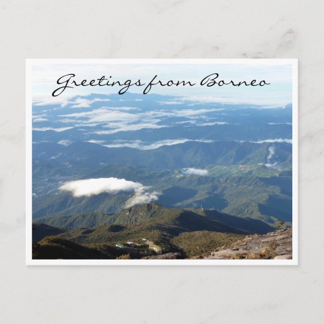 Carte Postale kinabalu borneo salutations (Devant)