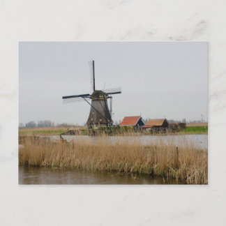 Carte Postale Kinderdijk Windmill Hollande