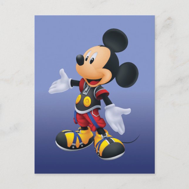 Carte Postale Kingdom Hearts : Chaîne de souvenirs | King Mickey (Devant)