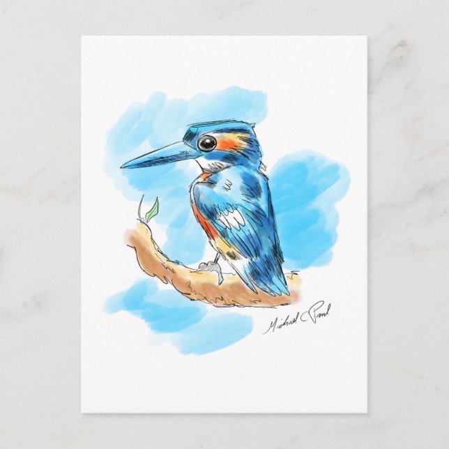 Carte Postale Kingfisher (Devant)