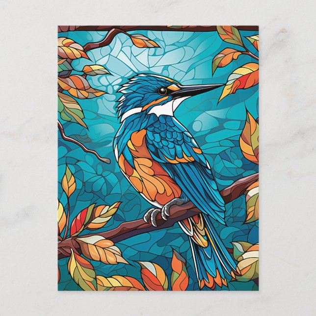 Carte postale Kingfisher d'automne (Devant)