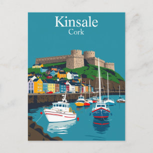 Carte Postale Kinsale Cork Irlande Village côtier irlandais