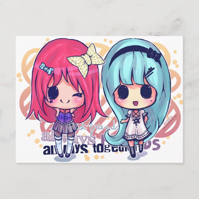 Carte Postale Kioko + Luly (Devant)