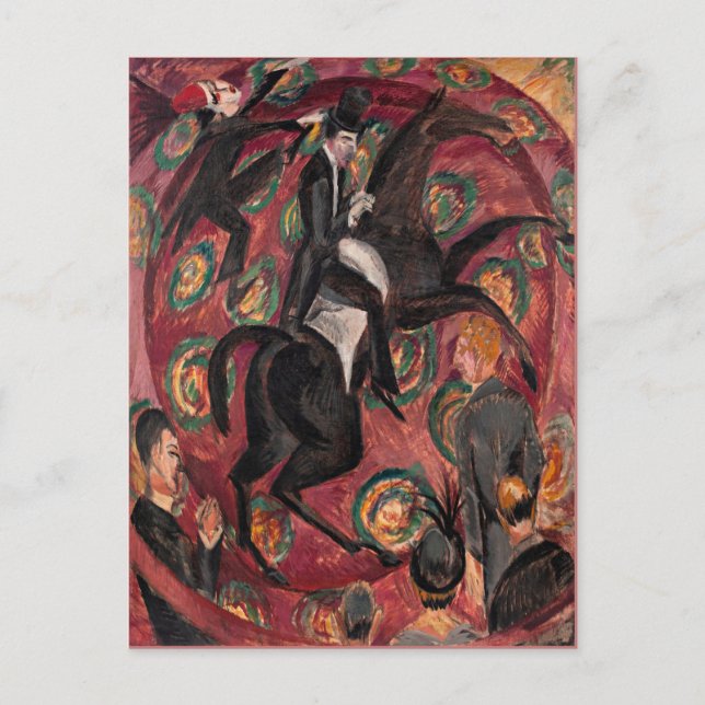 Carte Postale Kirchner - Circus Rider, Danseurs avec Castanets (Devant)