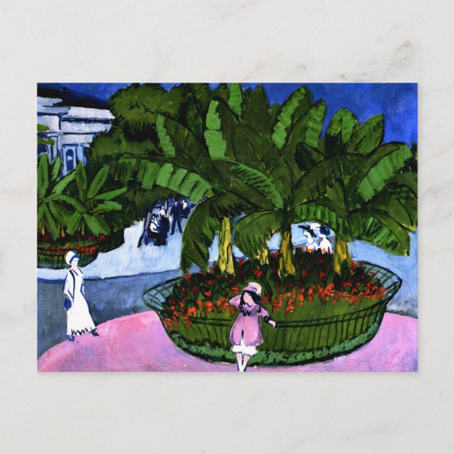 Carte Postale Kirchner - Das Boskett-Albertplatz à Dresden (Devant)