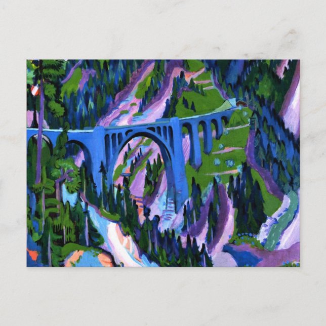 Carte Postale Kirchner - Pont à Wiesen (Devant)