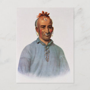 Carte Postale Kish-Kal-Wa, un chef shawnee