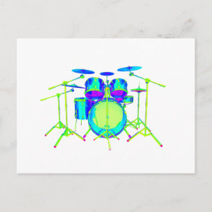 Carte Postale Kit Tambour coloré