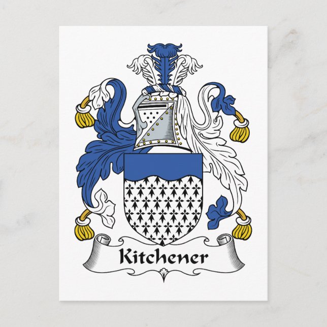 Carte Postale Kitchener Family Crest (Devant)