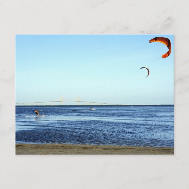 Carte Postale Kite Surf (Devant)