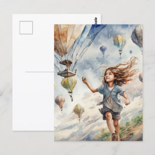 Carte Postale kite volant