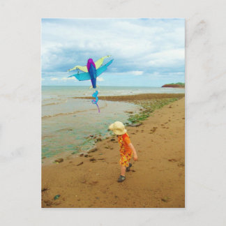 Carte Postale Kite volant enfant