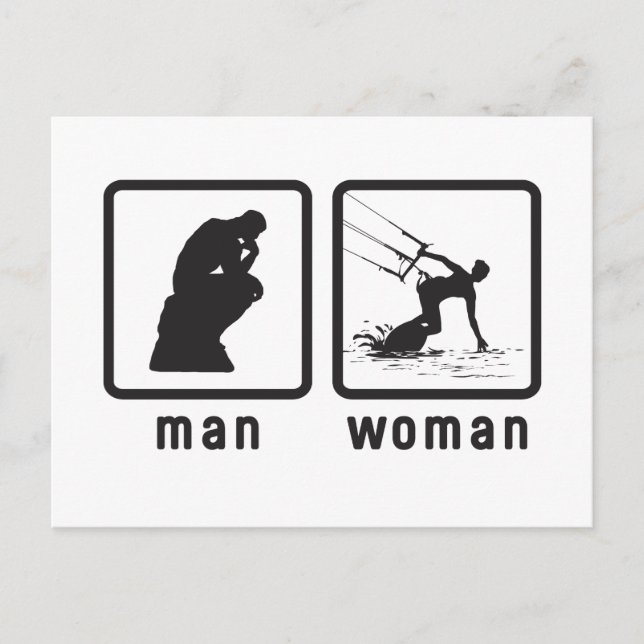 Carte Postale Kiteboard (Devant)