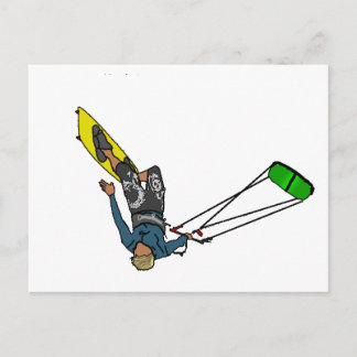 Carte Postale kitesurfer