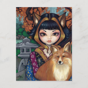 Carte postale "Kitsune"