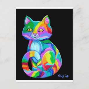 Carte Postale Kitten coloré