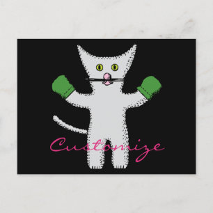Carte Postale Kitten en boîte avec Mittens Thunder_Cove