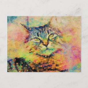 Carte postale Kitty Aquarelle