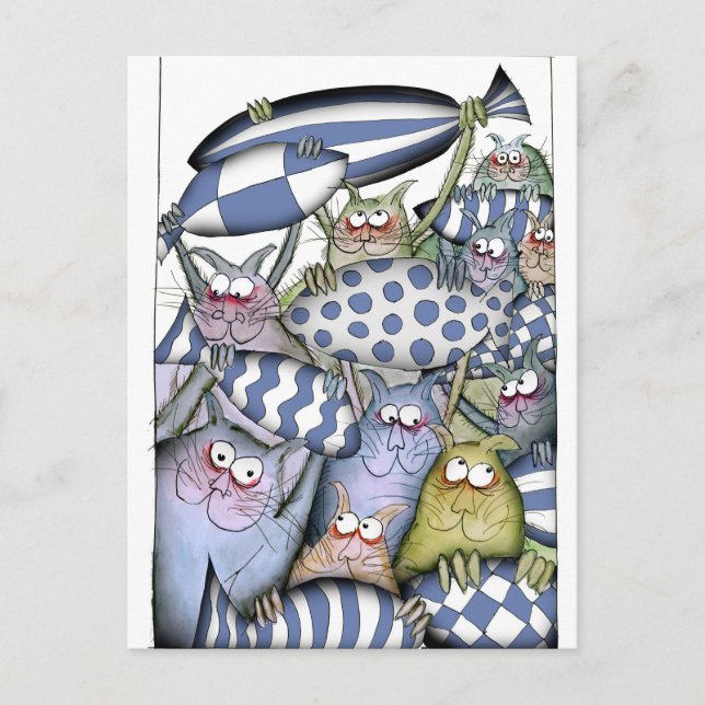 Carte Postale kitty blues (Devant)