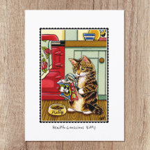 Kitty Cat Conscience de la santé drôle Personnalis