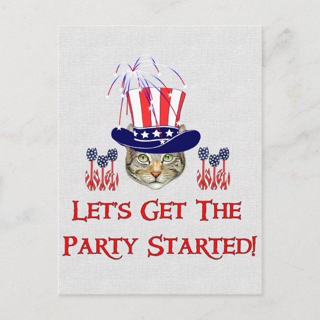 Carte Postale Kitty Independence (Devant)