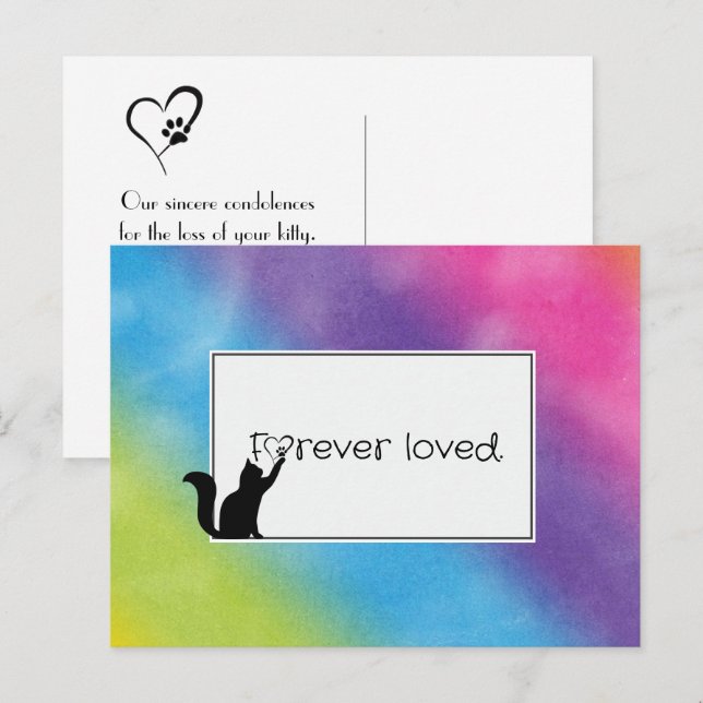 Carte Postale Kitty Pet Perdre la Sympathie de Vet (Devant / Derrière)