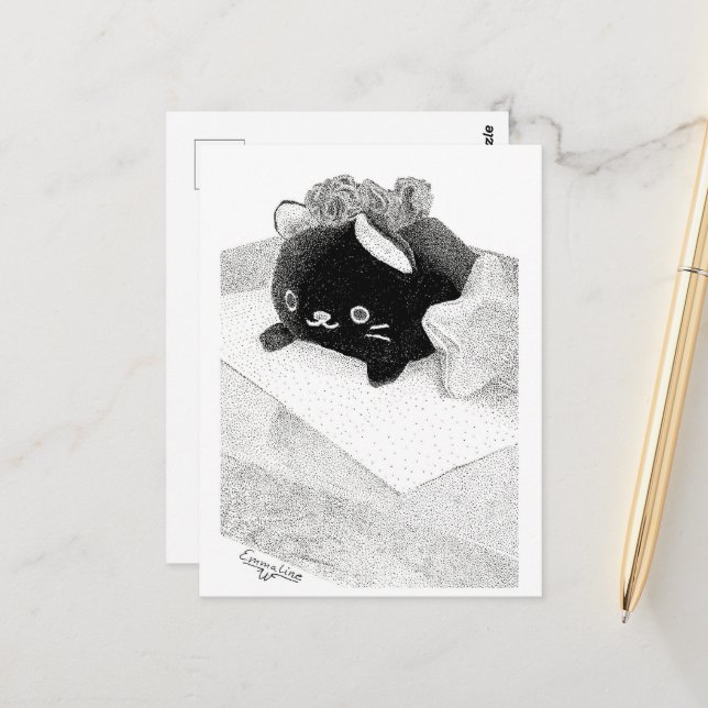 Carte postale Kitty Stipplpled (Devant/Arrière en situation)