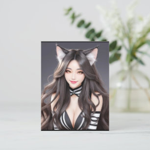 CARTE POSTALE KITTY WAIFU 04