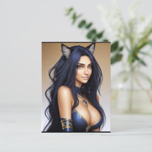 CARTE POSTALE KITTY WAIFU 10