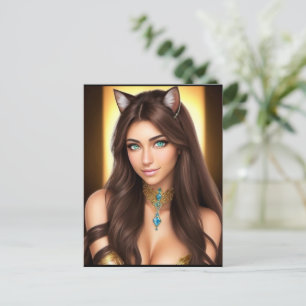 CARTE POSTALE KITTY WAIFU 11