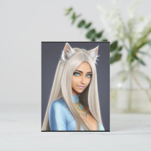 CARTE POSTALE KITTY WAIFU 12