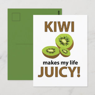 Carte Postale Kiwi Aile de fruits Kiwi Kiwi