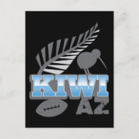 KIWI AZ rugby à oiseau et fougère argentée Nouvell