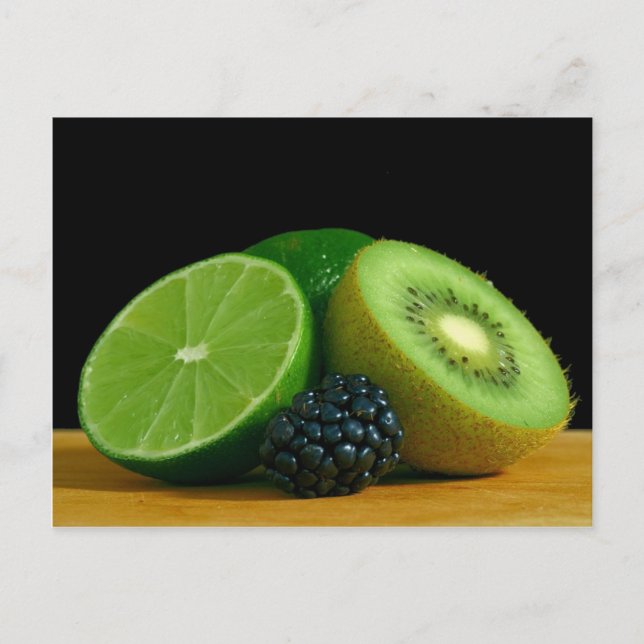 Carte Postale Kiwi et chaux (Devant)